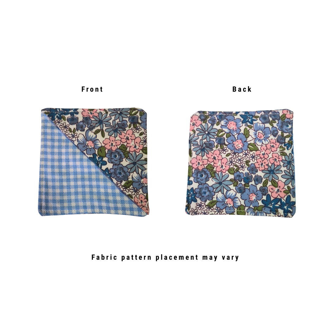 Allie Fabric Corner Bookmark - Blue