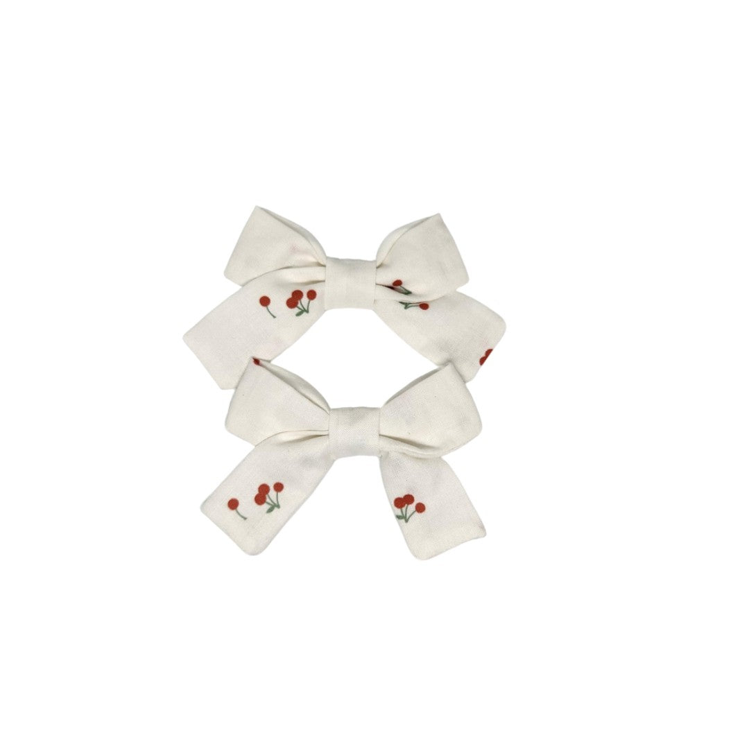 Cherry Classic Hair Bow Set