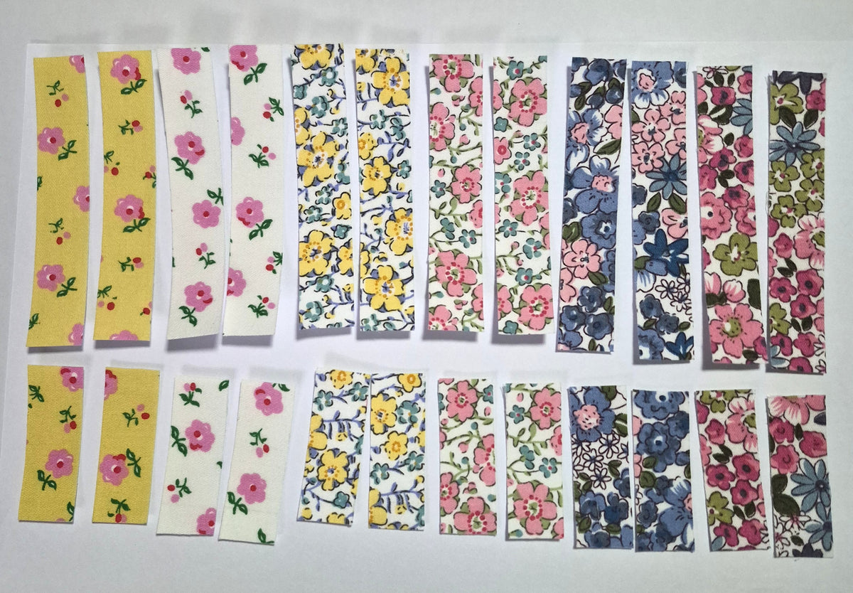 Fabric Sticker Strips Set 01 — 24 pcs