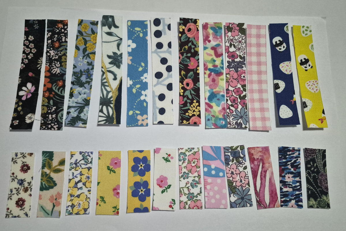 Fabric Sticker Strips Set 03 — 24 pcs