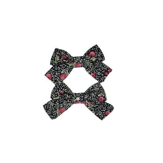 Juliana Classic Hair Bow Set - Black