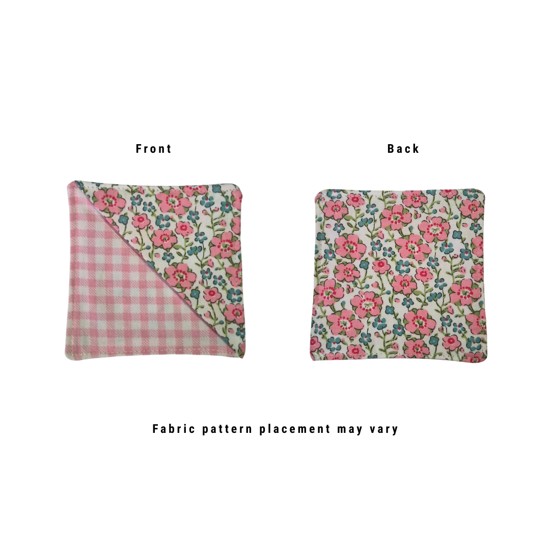 Lucia Fabric Corner Bookmark - Pink