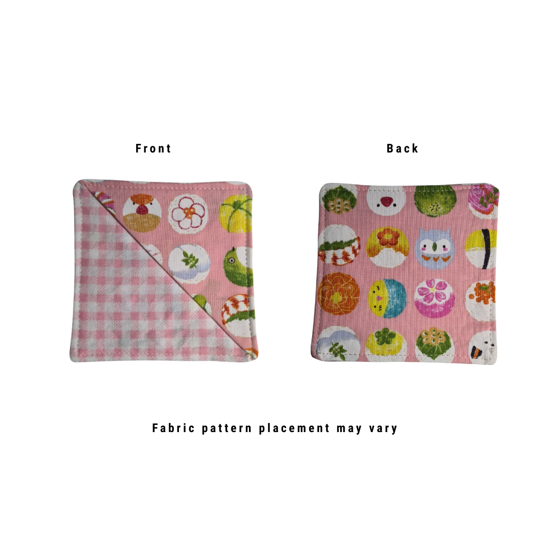 Temari + Sushi Ball Fabric Corner Bookmark