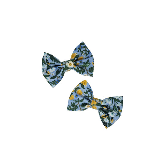 Vivienne Mini Hair Bow Set - Blue