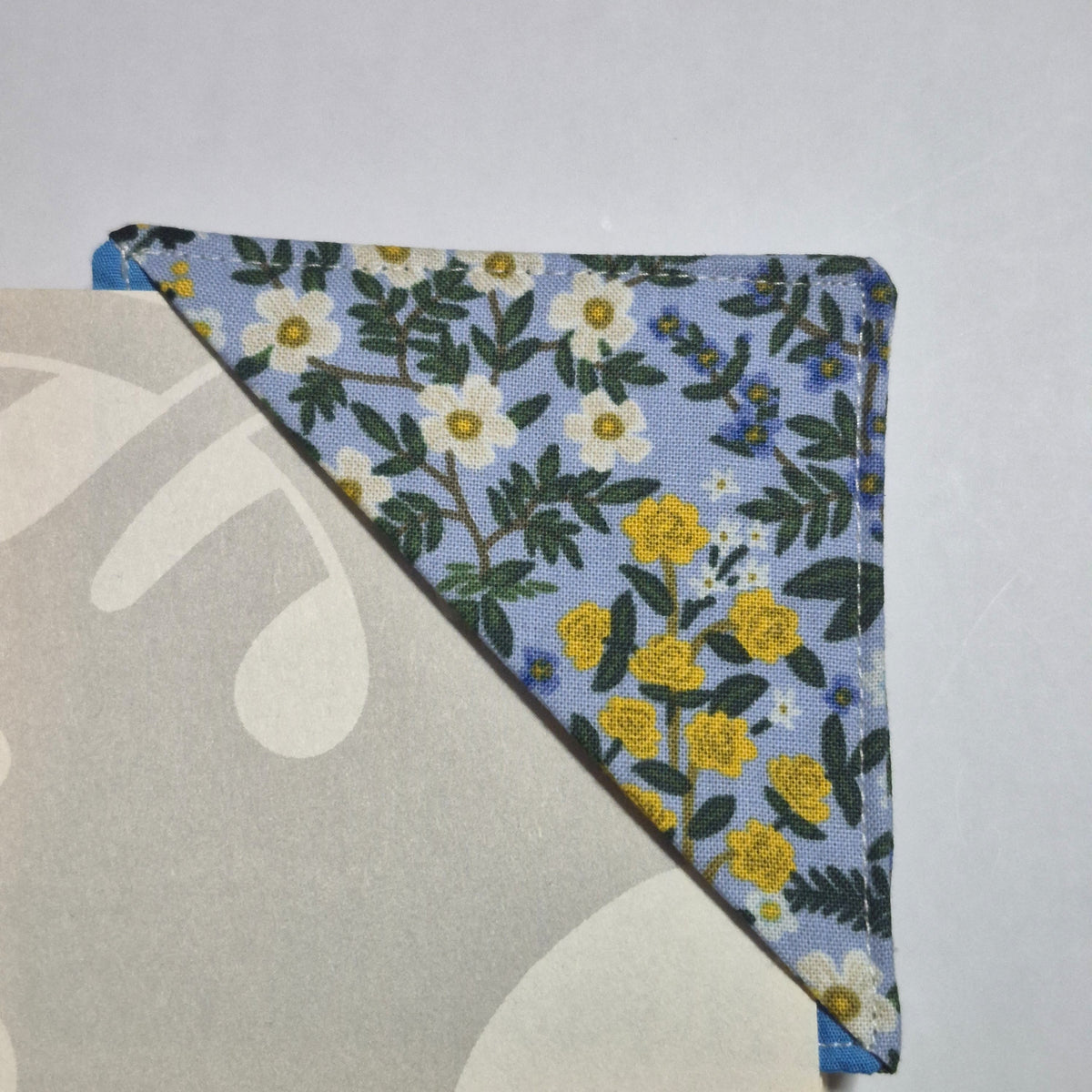 Vivienne Fabric Corner Bookmark - Blue